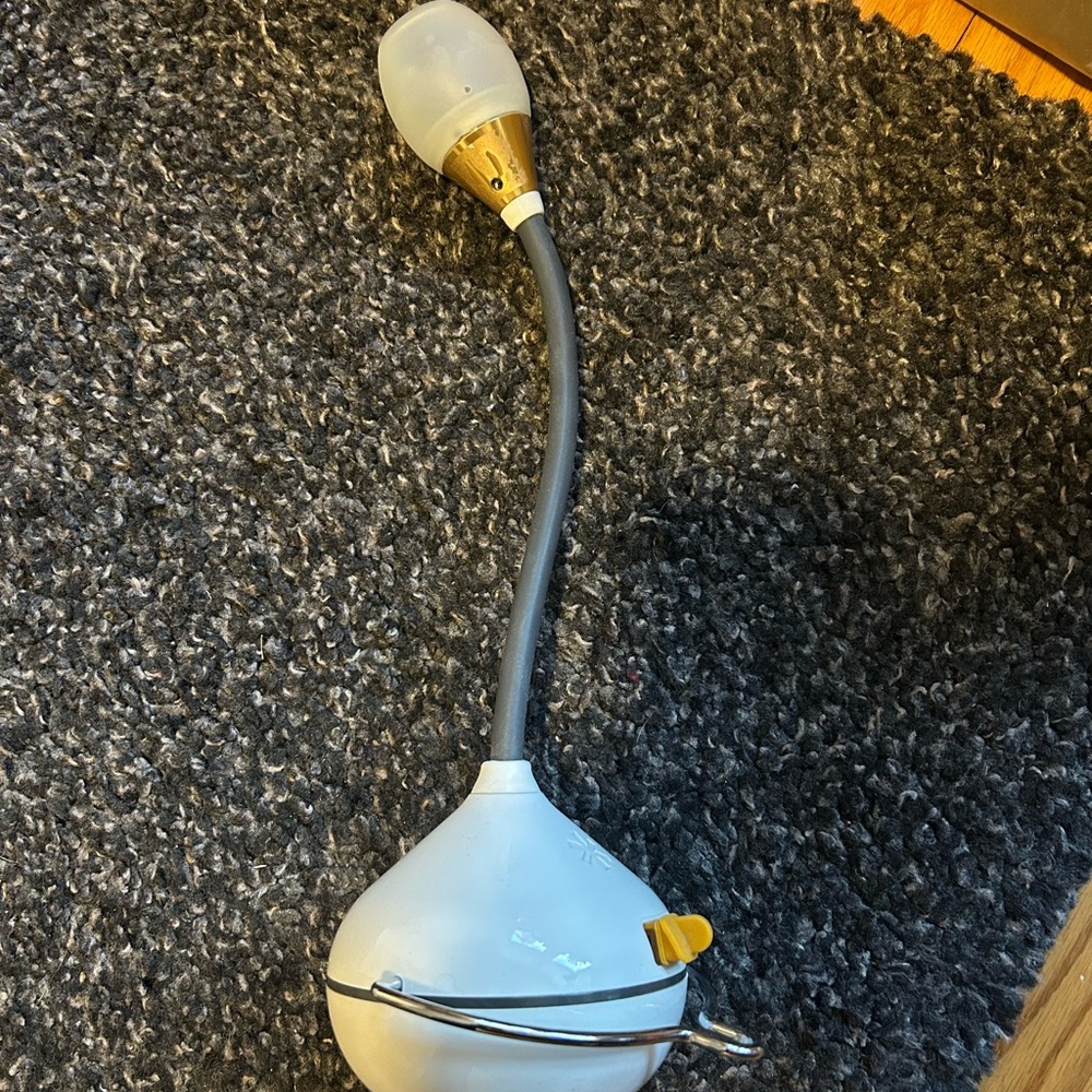 White and Gray Tulip “Camping” Light